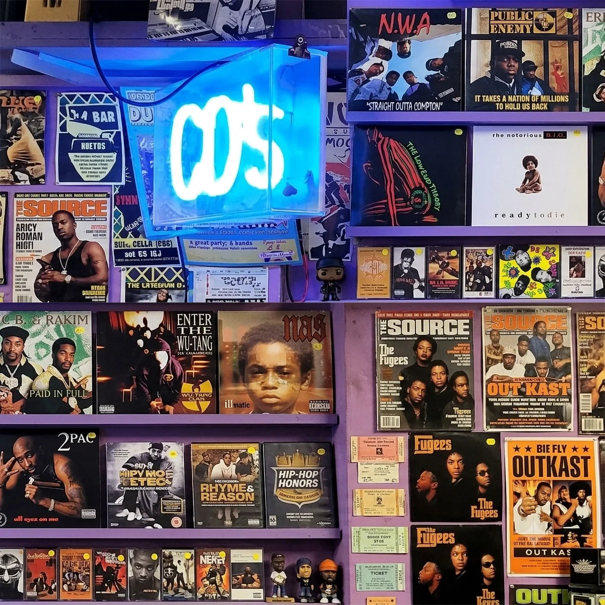 Hip-hop on CD. The physical format that carried the culture through the golden era and beyond.