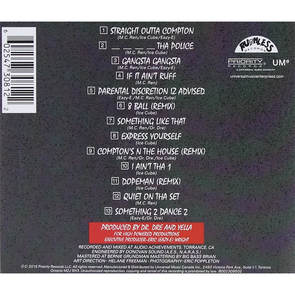 Straight Outta Compton (CD)